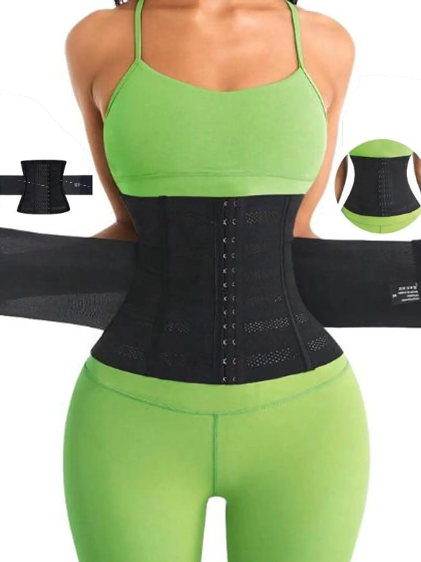 Women's Breathable Mesh Waist Trainer Shapewear, High Elastic Comfort Fit, Sleeveless Sporty Style, Suitable for Gym and Daily Wear