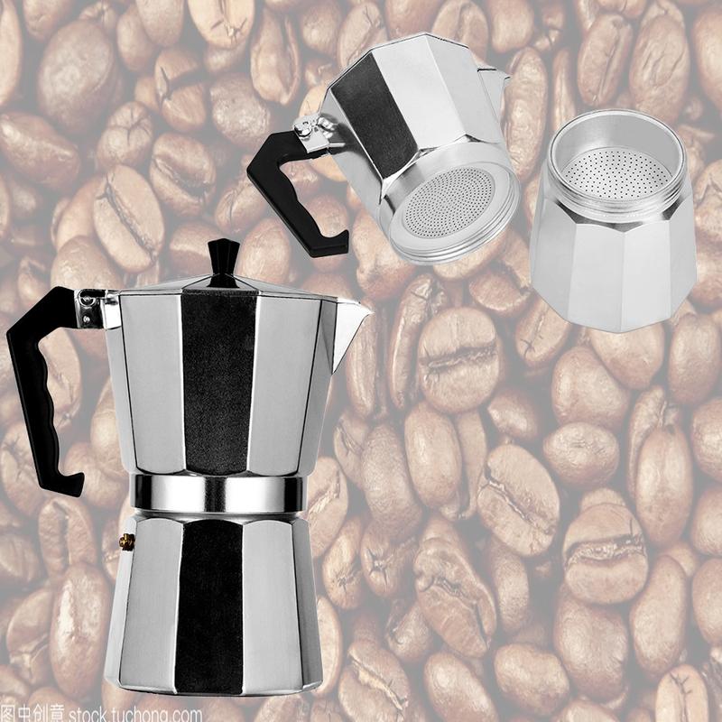 Italian Espresso Maker  2 Cup Stove Top Coffee Percolator Moka Pot