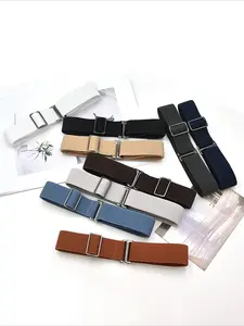 1pc Women's Elastic Comfortable & Adjustable One-Size Anti-Slip Pants Lady Belt, Casual Waist Belt, Fits Most, High Quality Convenient Madam Belts