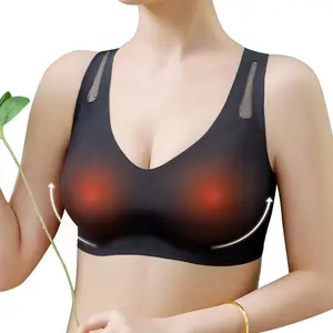 New chest massager, hot compress massage underwear, USB rechargeable sports massage, intelligent massage, home massage bra underwear, electric chest massager, ideal holiday gift.