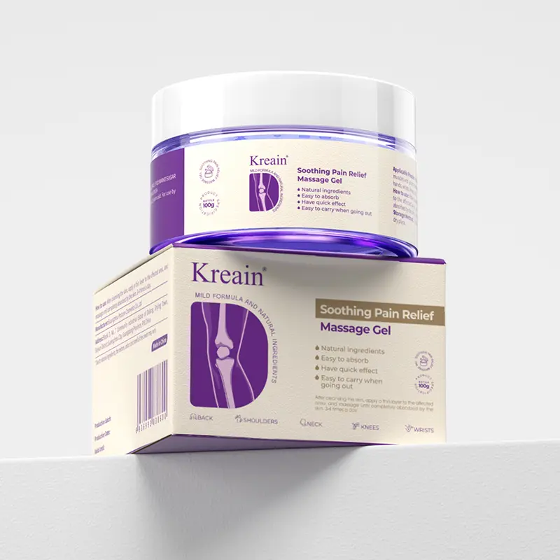 {THREE BOTTLE}100G Kreain 3 purple gel turmeric extract sodium sulfate chondroitin Emu oil and other natural materials High-Performance Joint & Bone Gel Supports Back,Neck,Feet,and Hands | Relieves Pain & Offers Moisturizing, Hydrating