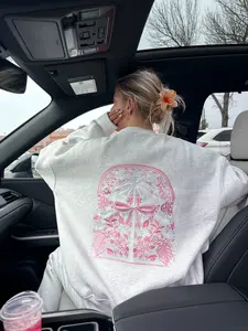 Pearl Grey Tropical Palms Sweatshirt