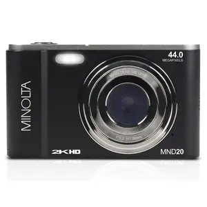Minolta MND20 44 MP 2.7K Ultra HD Digital Camera (Black)