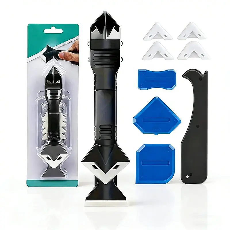 Professional Grade 3-in-1 Sealant Tool Kit - Efficient Sealant Repair & Removal Tool for Bathroom, Kitchen, Window Sealing Projects
