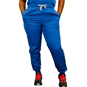 Ameik Amour’s Patience Scrub Joggers for Nurse Healthcare Worker Doctor LPN RN NP CMA CNA Tech Hospital Worker Scrub Uniform Set Stretch Jogger Pants Workwear for Women Affordable Uniform Sets Cute Stylish Scrub Set Stretch Nurse Jogger Pants