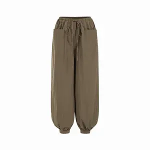 Cider Cotton Low Rise Drawstring Bloomer Trousers
