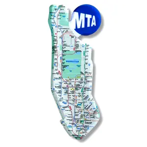 New York City Subway Map Acrylic Magnet