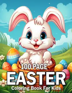 100 Page Easter Coloring Book For kids: 100 Page Easter Coloring Book for Kids |Happy Easter Coloring Book | Easter Coloring Pages, Paperback