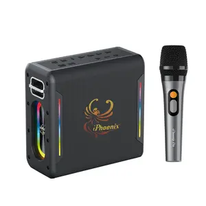 IX-100 6 Hrs/ 4000 mAh Wireless BT XBass Portable Karaoke Speaker with Microphone
