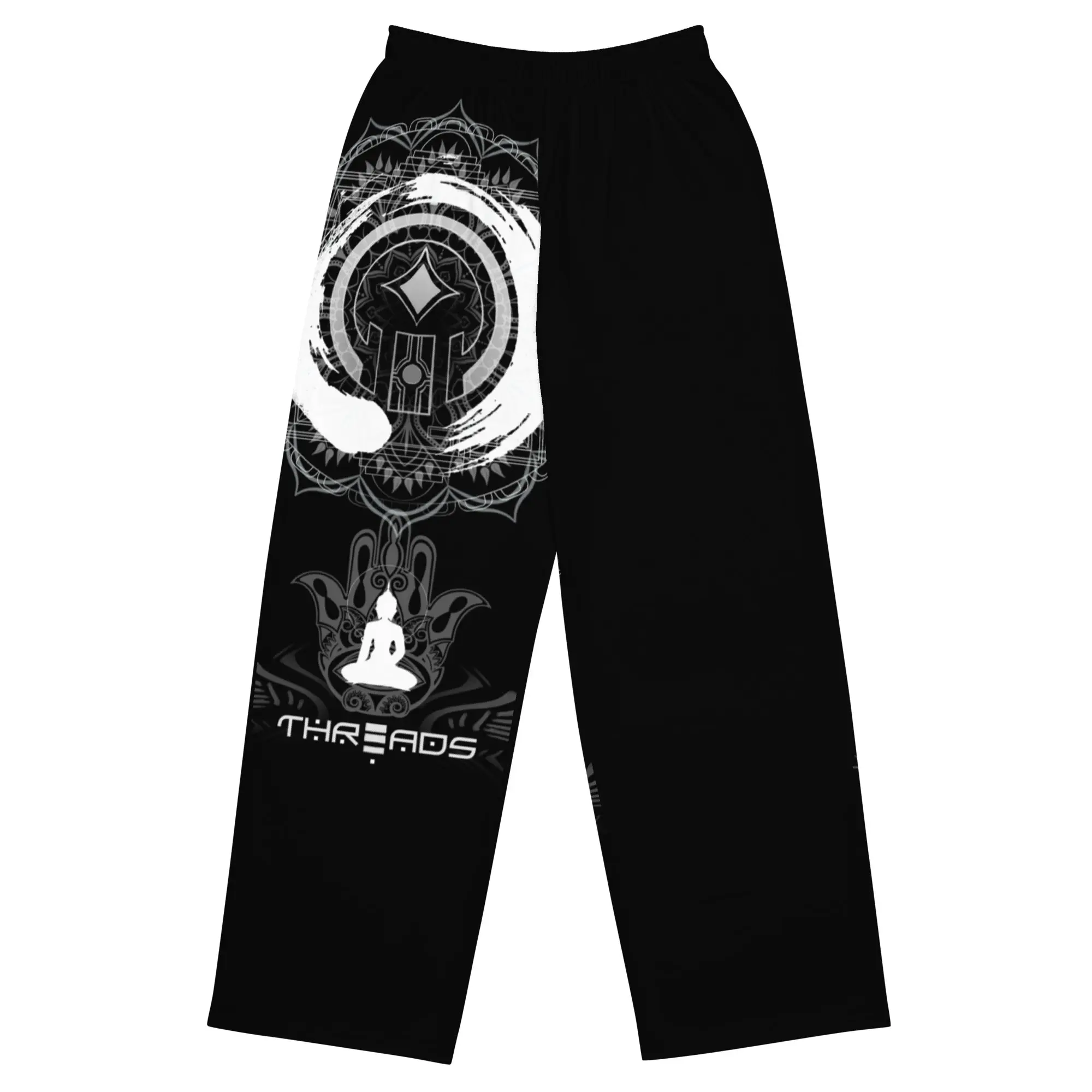 Hamsa Buddha Wide Leg Unisex Pants