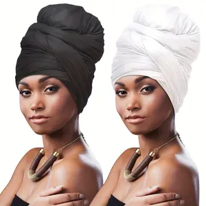 2pcs Multi-purpose wrapped headscarf, headscarf type elastic headscarf, soft long breathable headband