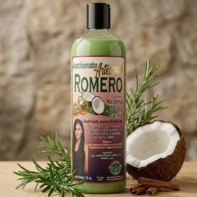 Artesanal Keratin & Cinnamon Hair Conditioner, Nourishing Haircare with Rosemary-Coconut Blend to Restore, Hydrate, Smooth & Strengthen Hair