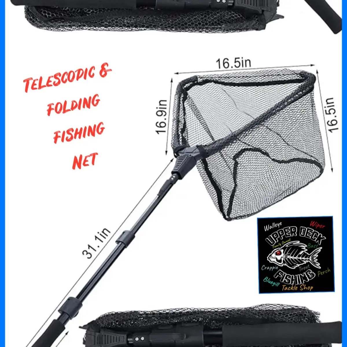Durable Telescopic and Folding Fishing Net Durable Telescopic and Folding Fishing Net