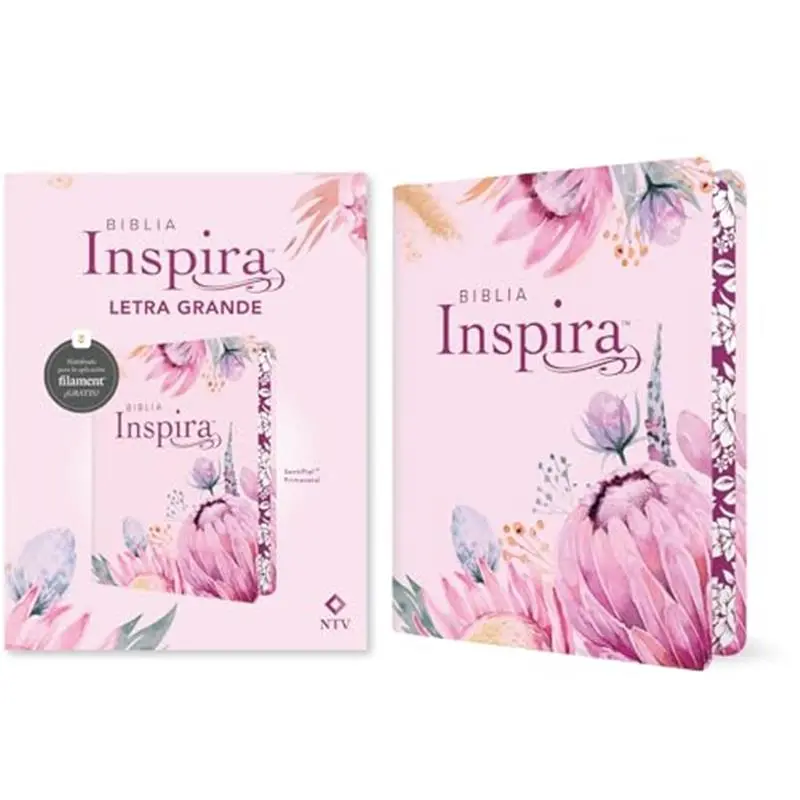 Inspira NTV Spanish Bible, Large Print, 1568 Pages, Filament Enabled, SentiPiel Primaveral Imitation Leather, 3.84 lbs, 7.8x1.8x10.5 in (Spanish Edition), 3.84 Pounds