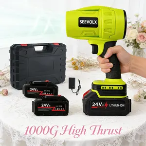 SEEVO LX Cordless Turbo Jet Blower 1000G Force 680W Pure Copper Motor Car Detailing Yard Clean Adjustable Speed 0-32000r/min Ideal Gift