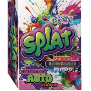 Wild Card Splat Baseball Hobby Jumbo 2024 - Guaranteed Auto Per Box