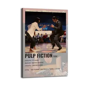 Pulp Fiction HomeDecor WallArt LivingRoom Canvas for Bedroom Decor Canvas Poster Aesthetic Office Bathroom Painting Picture Print Modern Family