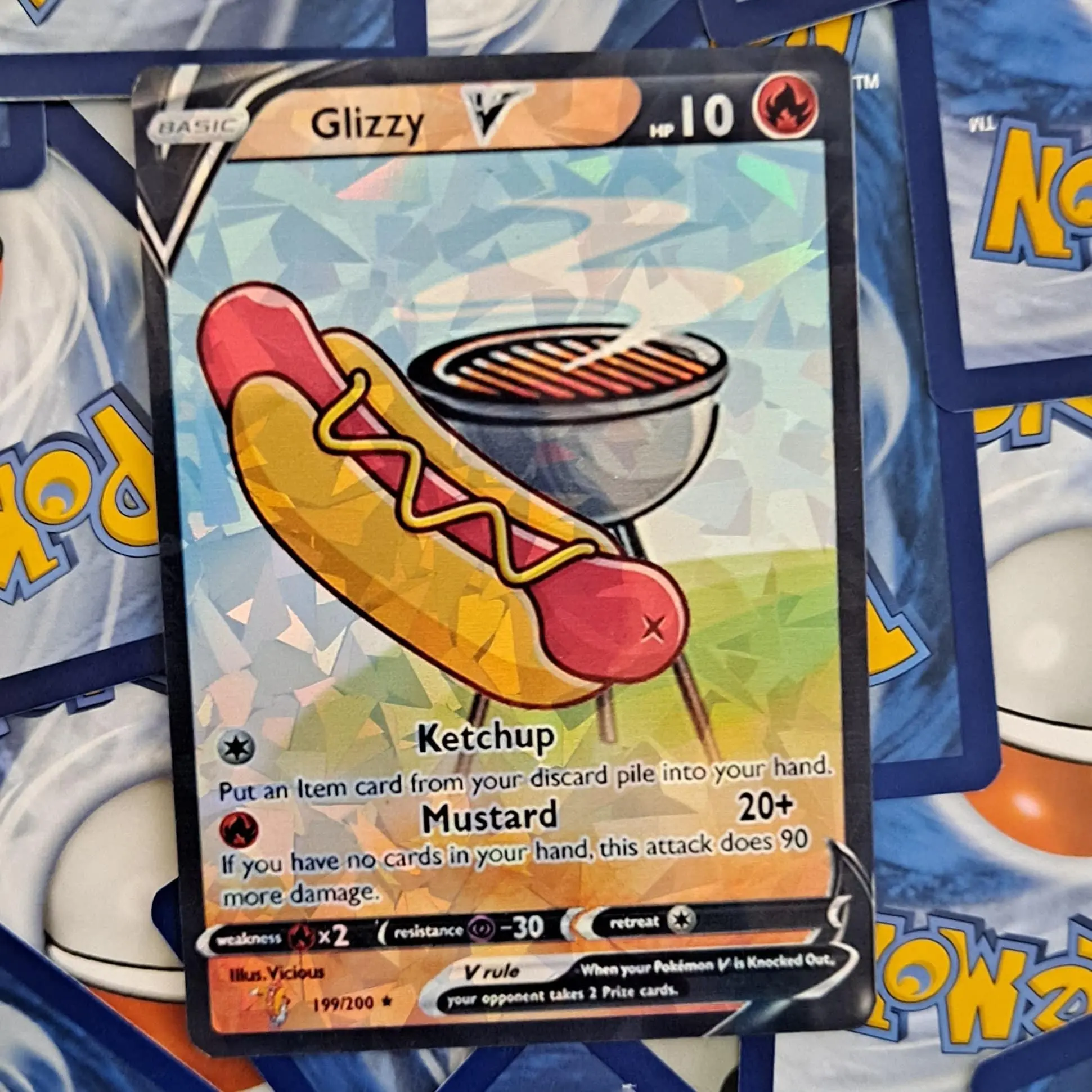 Glizzy Pokemon Card Glizzy Pokemon Card