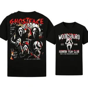 Ghostface Hoodie, Sweatshirt, T-Shirt, Women Horror Scary Merch, Halloween Horror Characters Hoodie, Men Halloween Scary Pullover Sweatshirt, Menswear & Womenswear