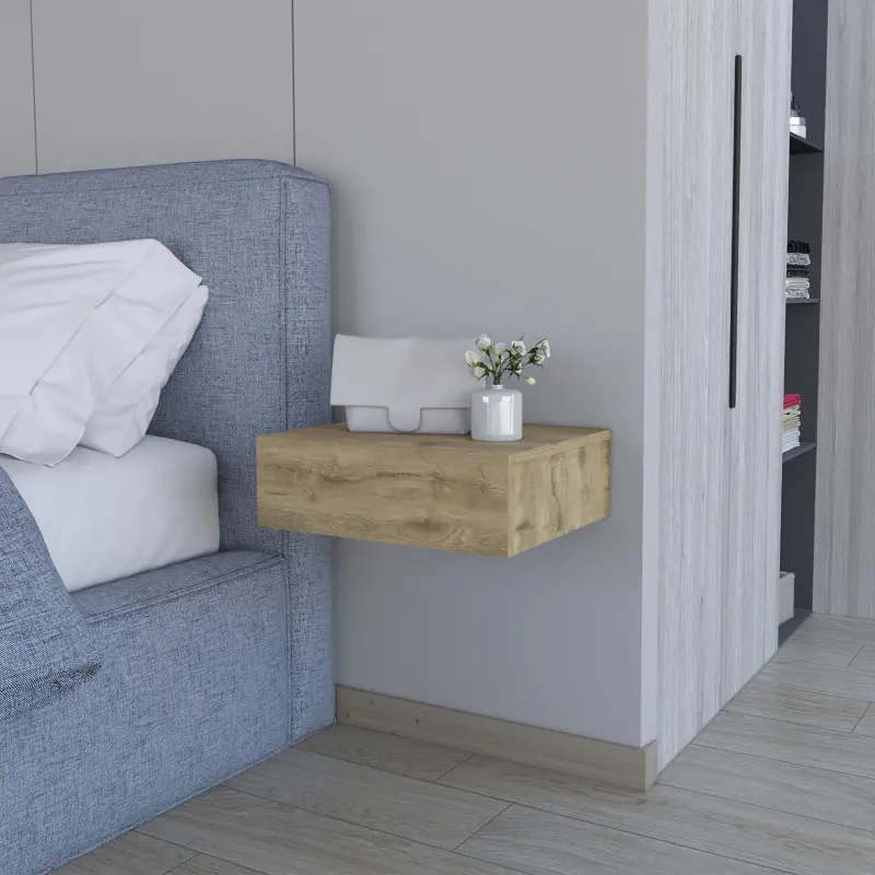 Vienna Floating Nightstand Sleek Wall-Mounted Design with Spacious Drawer Storage