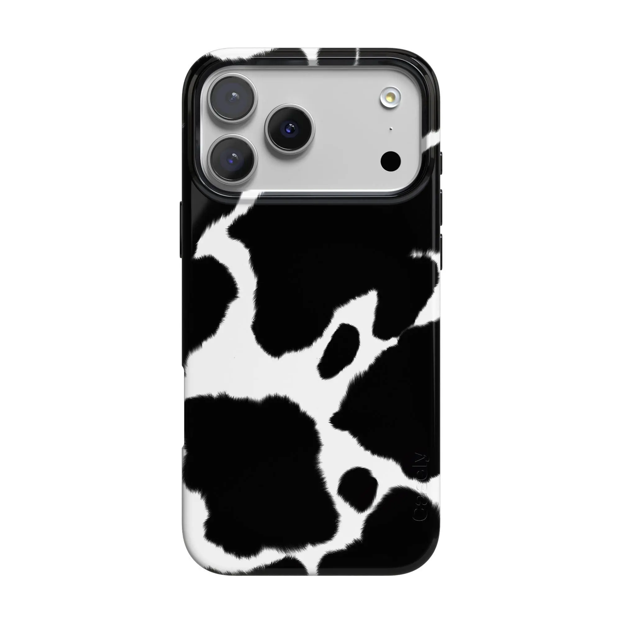 Casely iPhone 17 Pro Max Case | Current MOOd | Cow Print | Compatible with MagSafe | Classic Ultra Thin Design