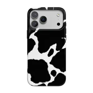 Casely iPhone 17 Pro Max Case | Current MOOd | Cow Print | Compatible with MagSafe | Classic Ultra Thin Design
