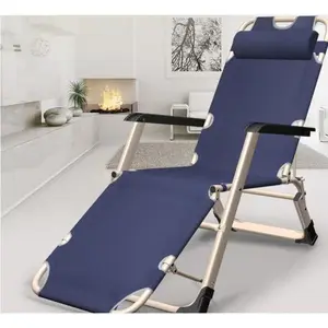 Folding textile waterproof terrace lounge chair, adjustable outdoor adjustable lounge chair with pillows for lawn, beach, pool, portable camping and sunbathing Ergonomic