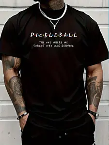 100% Cotton Pickleball Tshirts Pickleball Shirt Forgot Who's Serving T-Shirt Women's Men's Graphic Tee Crew Neck summer vacation Tops