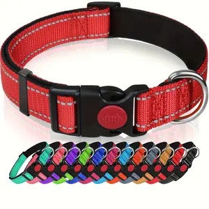 Taglory Dog Collar - High-Visibility Reflective, Adjustable Comfort Fit - Durable & Safe for Night Walks, Training All Dog Sizes