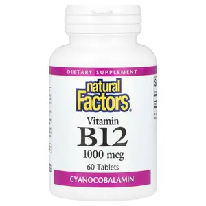 Natural Factors Vitamin B12, 1,000 mcg, 60 Tablets