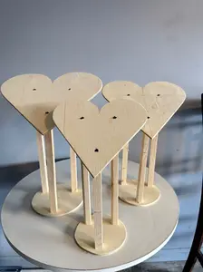 Base de corazon 3D de madera ideales para floristas, eventos, san valentin, arreglos elegante, heart shape 3D, luxury arrangaments Home Decor Accessory Modern Home Decoration Floral Flower Wooden