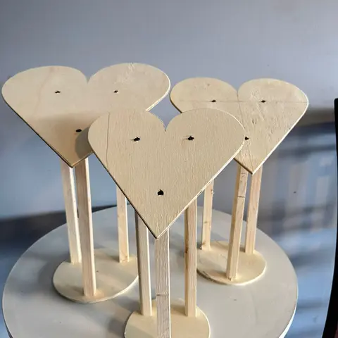 Base de corazon 3D de madera ideales para floristas, eventos, san valentin, arreglos elegante, heart shape 3D, luxury arrangaments Home Decor Accessory Modern Home Decoration Floral Flower Wooden