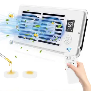 Register Booster Fan Wind Enhancer for Cold & Hot Air Boosting with Aromatherapy Function 10-Speed Get Better AC/Heating  Airflow for Home Comfort Ventilation Ventilator  Ultra Quiet   Removable face mask for easy cleaning  Smart temperature sensor