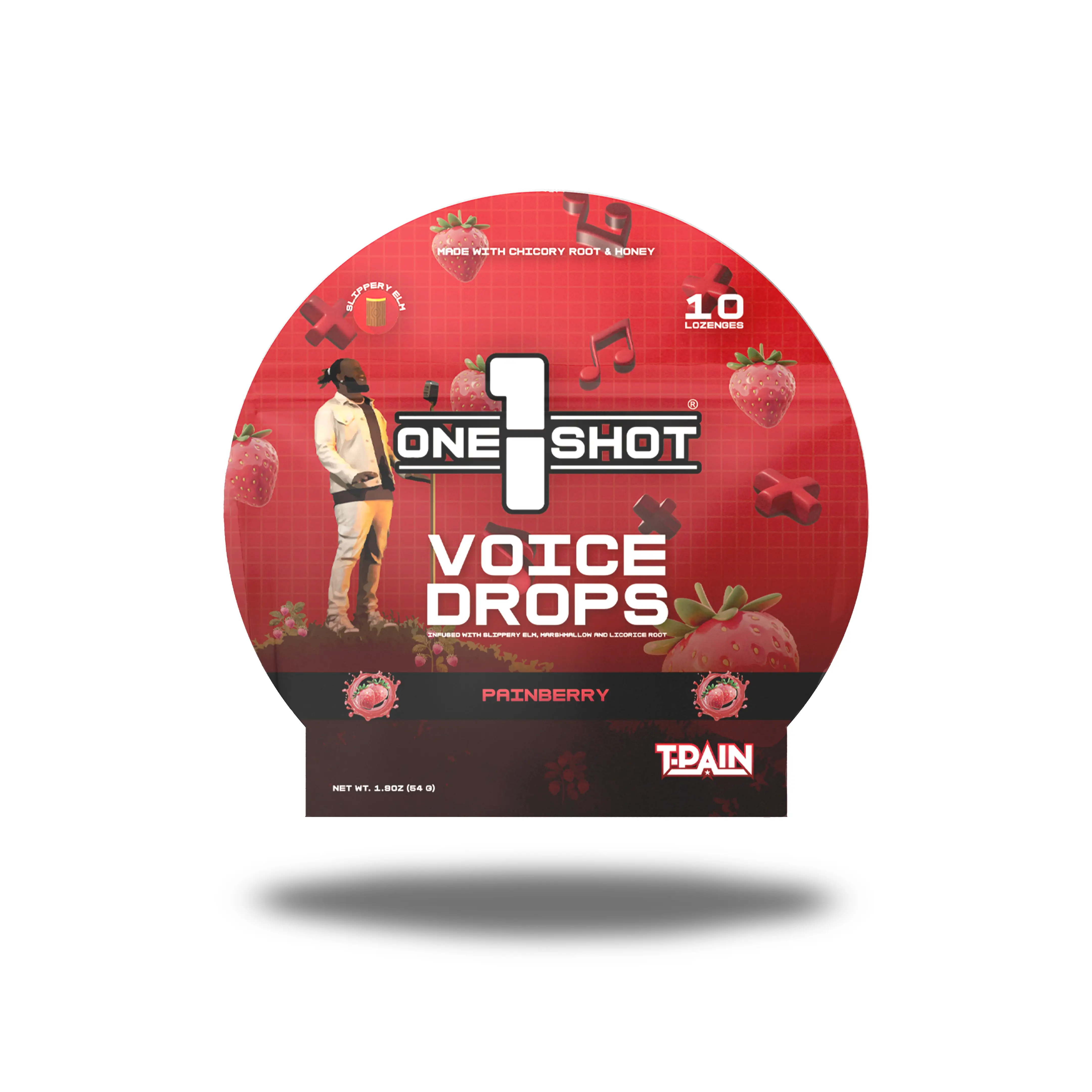 1 Shot Voice Drops | Soothing Honey Lozenges to Support Your Voice & Throat | Slippery Elm, Marshmallow Root & Licorice Root Infused | Natural Ingredi
