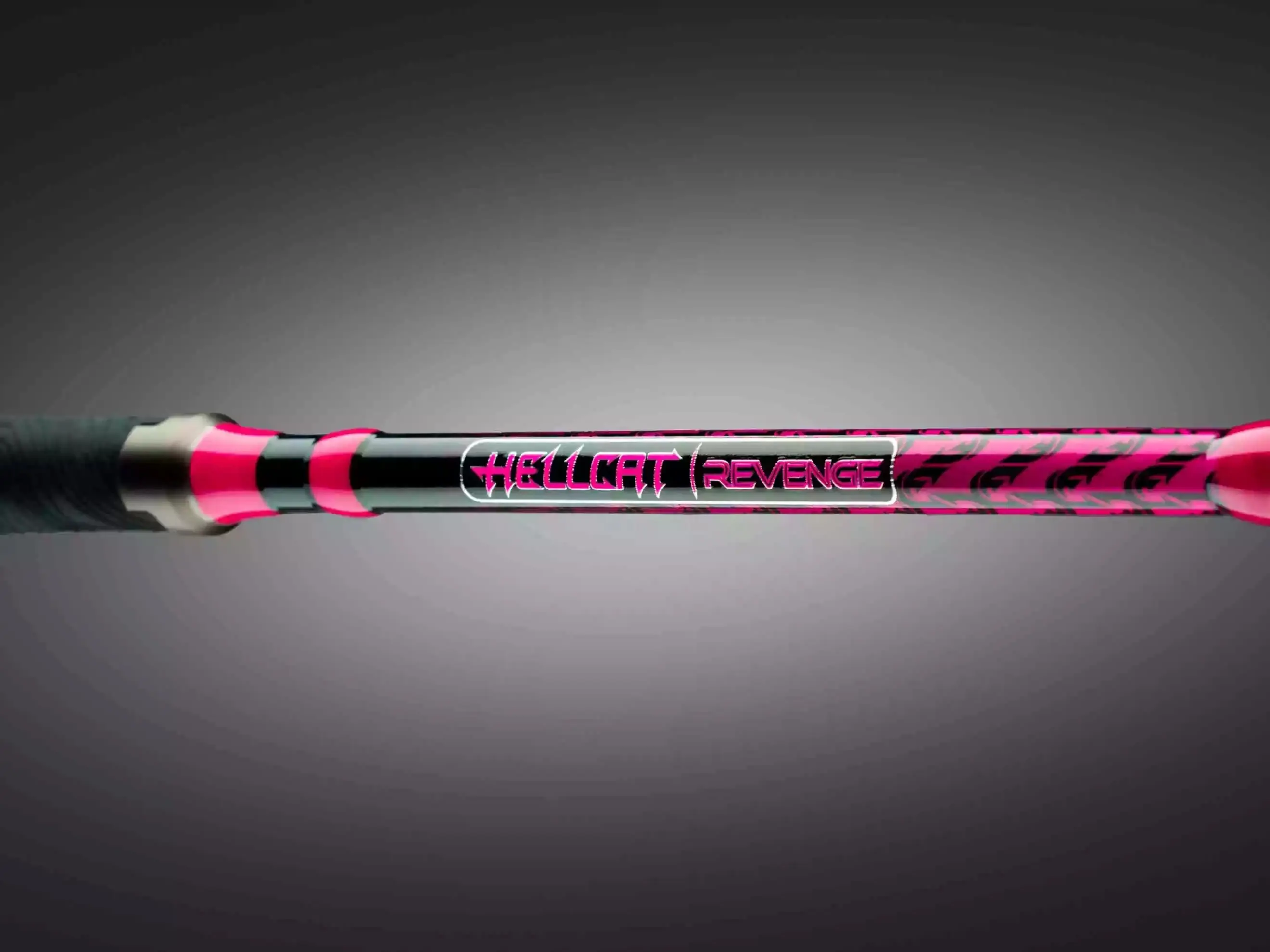Pink Hellcat Revenge Rod Series | 7'6" Casting and Spinning Fishing Rod | By Catch The Fever - The World's Leading Fishing Rods for Freshwater, Saltwater & for Trophy Fish Size - Industry First Rubber-Silicone Grips for Unmatched Performance & Quality