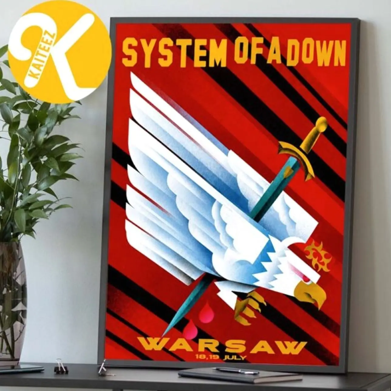 System Of A Down Warsaw Poland Exclusive Event Poster At PGE Narodowy In Warsaw PL On July 18 19 2026 Home Decor Poster Canvas