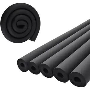 1" x 3/8" x 6FT 1" ID Pipe Insulation Foam Tubing, Hollow Tube Covers for Guitar Stand, Gym Handle Protectors, Roof Racks Etc.