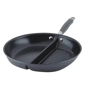 Anolon Advanced Home 12.5-in. Divided Grill & Griddle Skillet