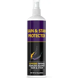 Shoe Protector  6. 76 fl oz -  Suede & Leather Shoe  for Sneakers, Canvas, Boots - Breathable Rain & Stain Repellent - -Drying, Long-Lasting Protection Black