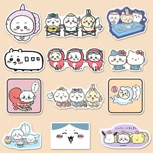 100pcs Chiikawa Stickers Cartoon Hachiware Cute Room Decoration Mobile Phone Case DIY Hand Account Making No Glue Waterproof