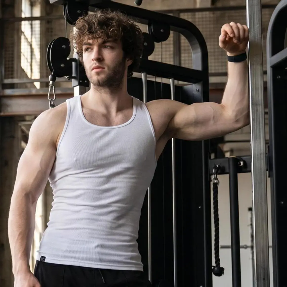 Men's  Vest - Lifestyle Beater, True-to-Size Athletic Outerwear for Casual  Use Sports