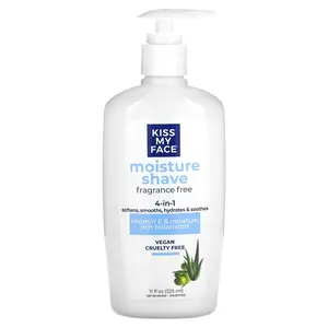 Kiss My Face Moisture Shave, Fragrance Free, 11 fl oz (325 ml)