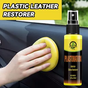 Car Interior Polishing Spray, Interior Car Cleaner, Dustproof UV Protection, Quickly Removes Stains, Instantly Brightens, Restores Original Texture and Color