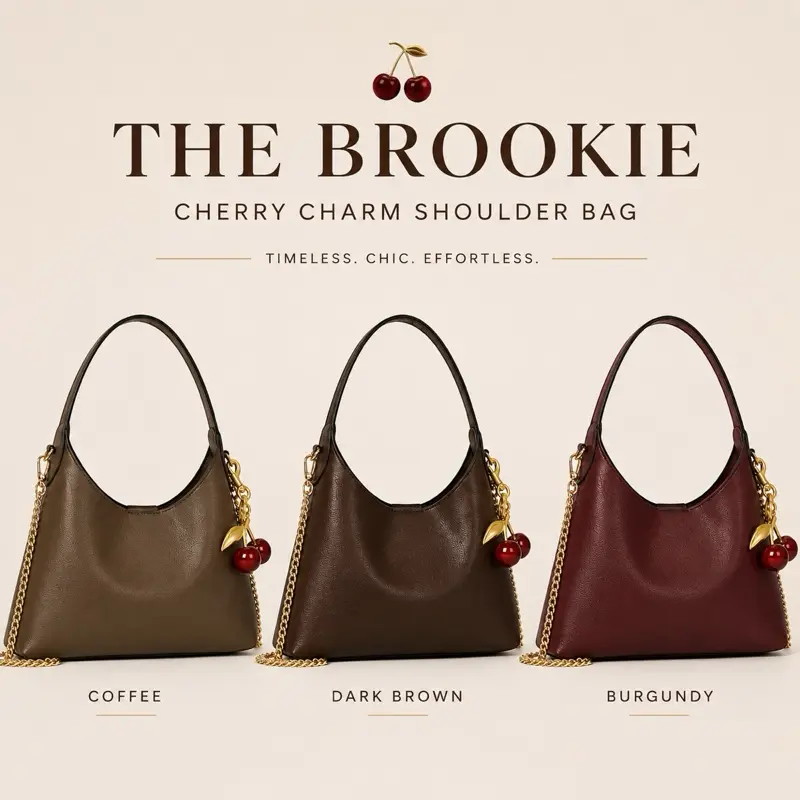 Brookie Convertible Backpack Tote - Women's Compact Crossbody Shoulder Purse, Classic Shoulder Bag with Adjustable Strap, Multi-Function Casual Solid Coffee Bag for Work & Travel, Shoulder Tote