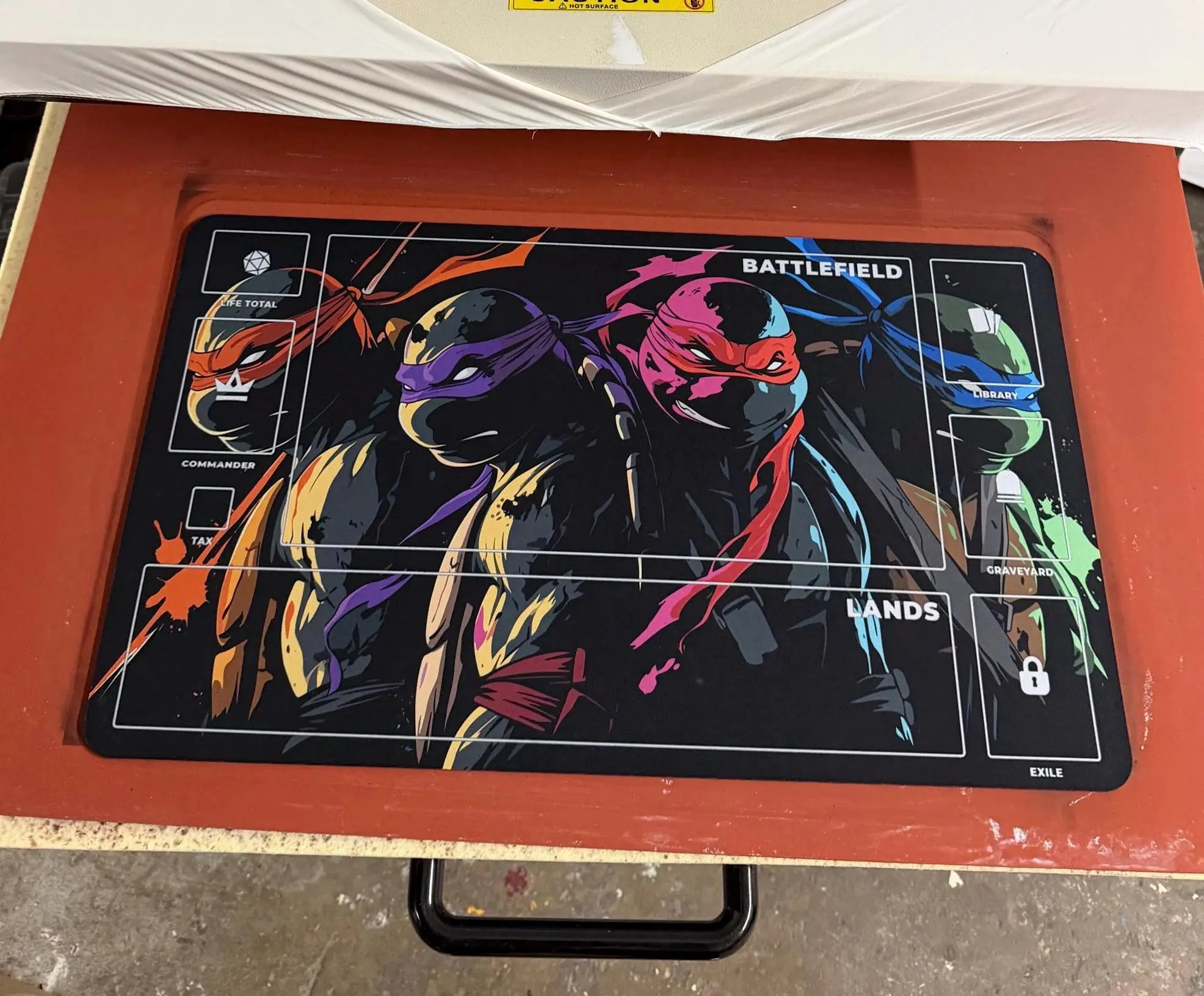 TMNT Commander Playmat Gaming Desk Mat Mousepad Trading Card Game Mat
