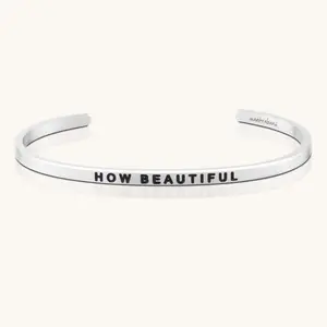 How Beautiful (JED) - MantraBand Inspirational Adjustable Bracelet