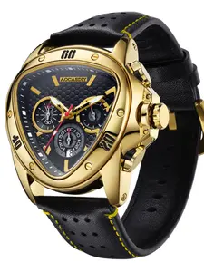 Men's Quartz Watch, Modern Fashionable Wristwatch, 3atm Water Resistant, Unique Shape Design, Luminous Dial, Ideal Gift Option, 2026 Model