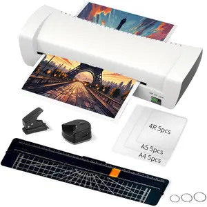 9 Inch Laminator Machine for Documents and Photos, 6 in1 A4 Thermal Laminator Machine with Never Jam Technology, 15 Laminating Sheets, 5 Mil Thick, Use for  Office School