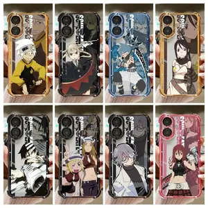 Soul Eater Anime Phone Case, Maka Albarn Crona Evans Black Star Death the Kid Vintage Cover For iPhone 17 Air 16 15 14 13 12 11 Pro Max Plus
