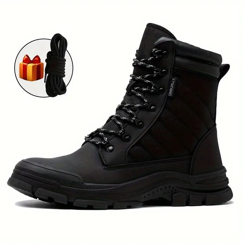 Men's High-Top Steel Toe Cap Work Safety Boots - Kevlar Anti-Puncture, Impact Protection, Microfiber Upper, BT28513 Shoes for Construction Site, Outdoor Adventures, High-Top Boot, Male Shoes